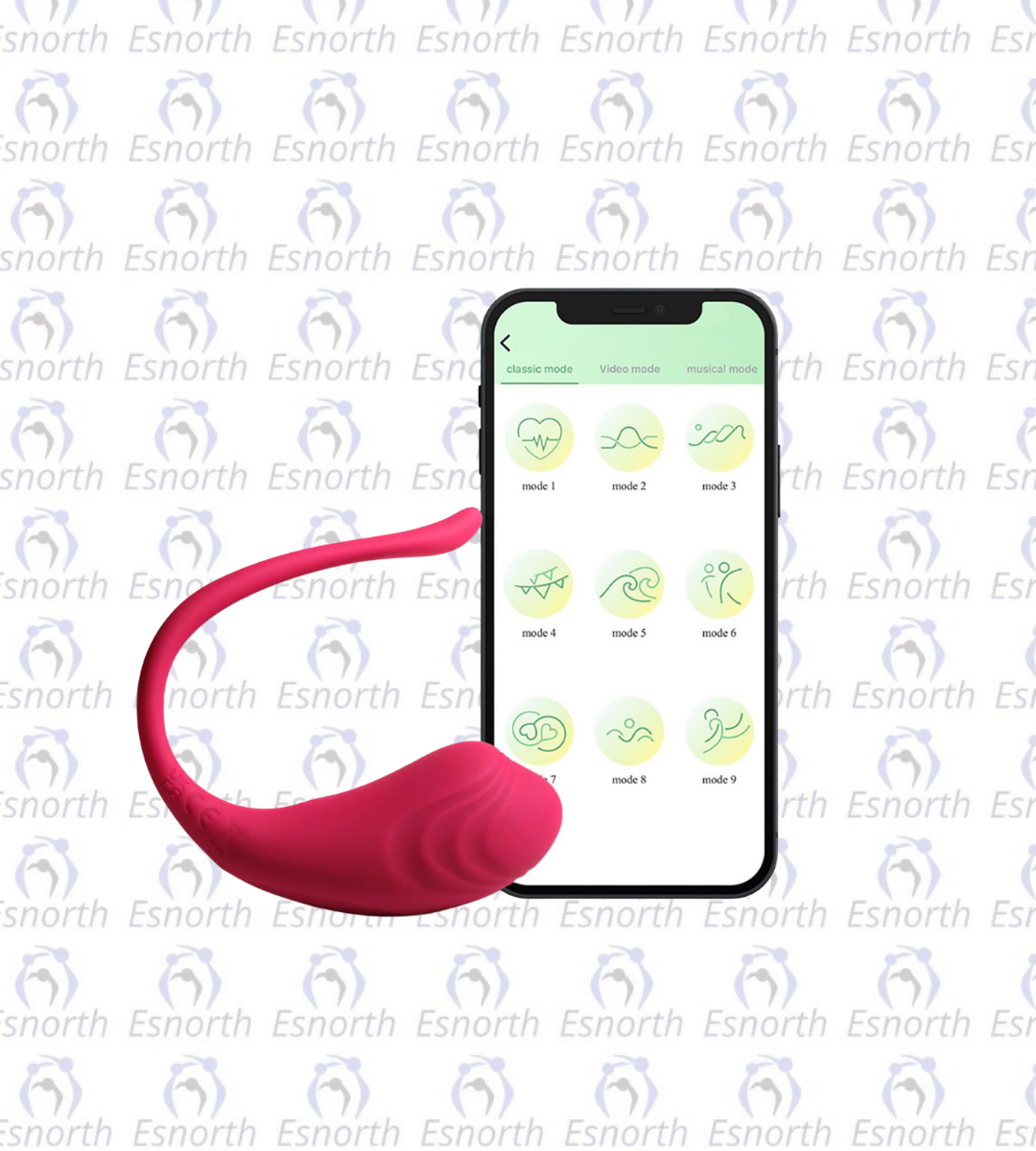 Telefon Kontrollü Modern Vibratör Pembe Galeri 1