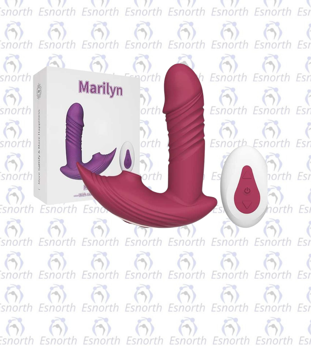 Modern Emişli Hareketli Giyilebilir Vibratör Kırmızı