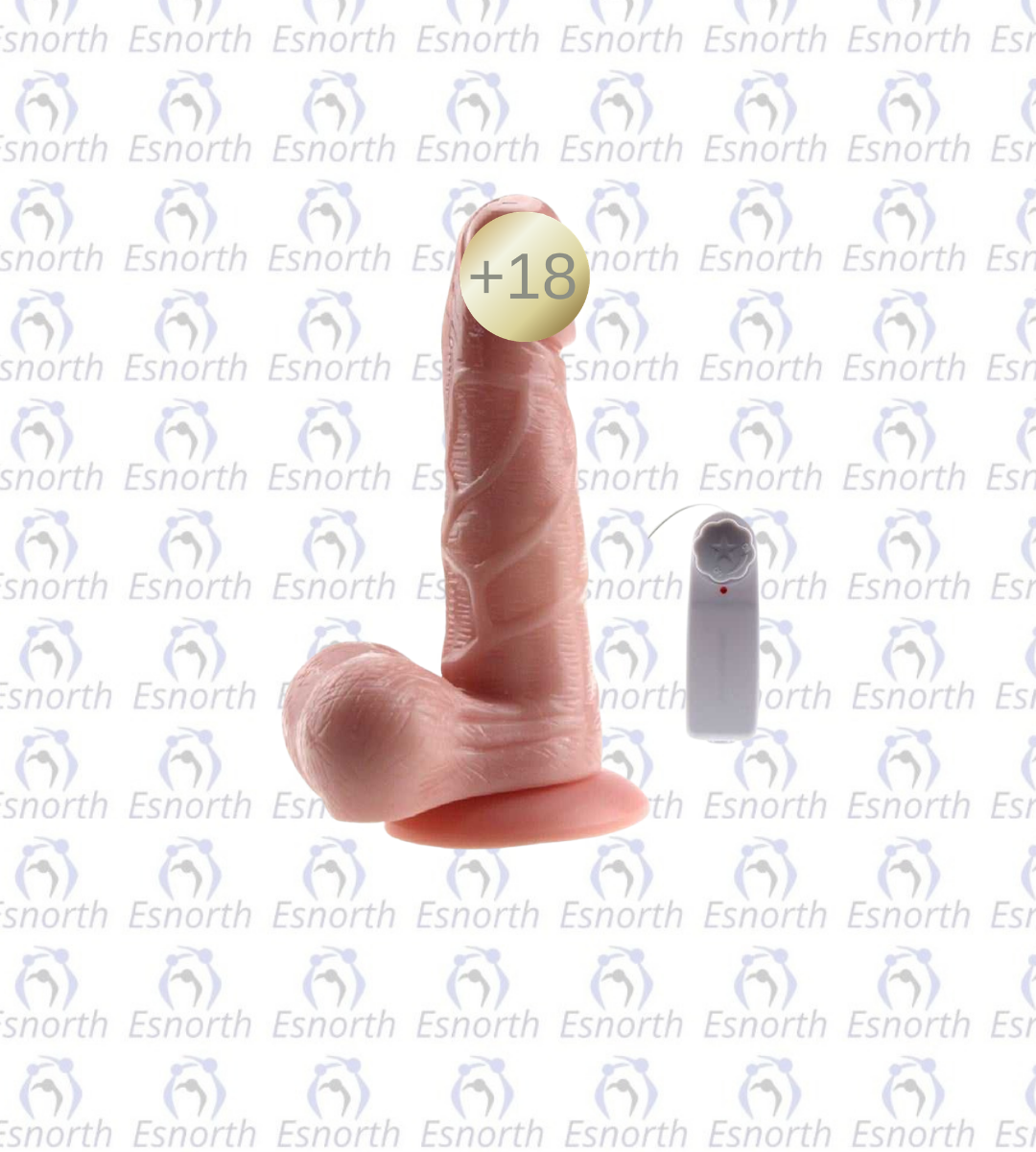 19 cm Kumandalı Gerçekçi Titreşimli Dildo - Titreşimli Penisler görseli