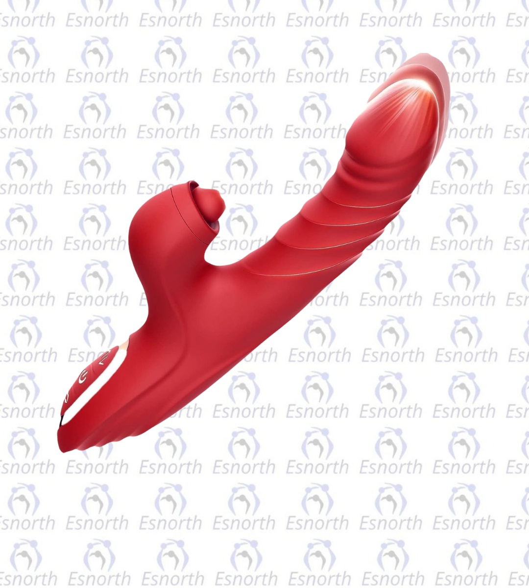 Hareketli Uyarıcılı Rabbit Vibratör Kırmızı - Rabbit Vibratörler detay görseli 2