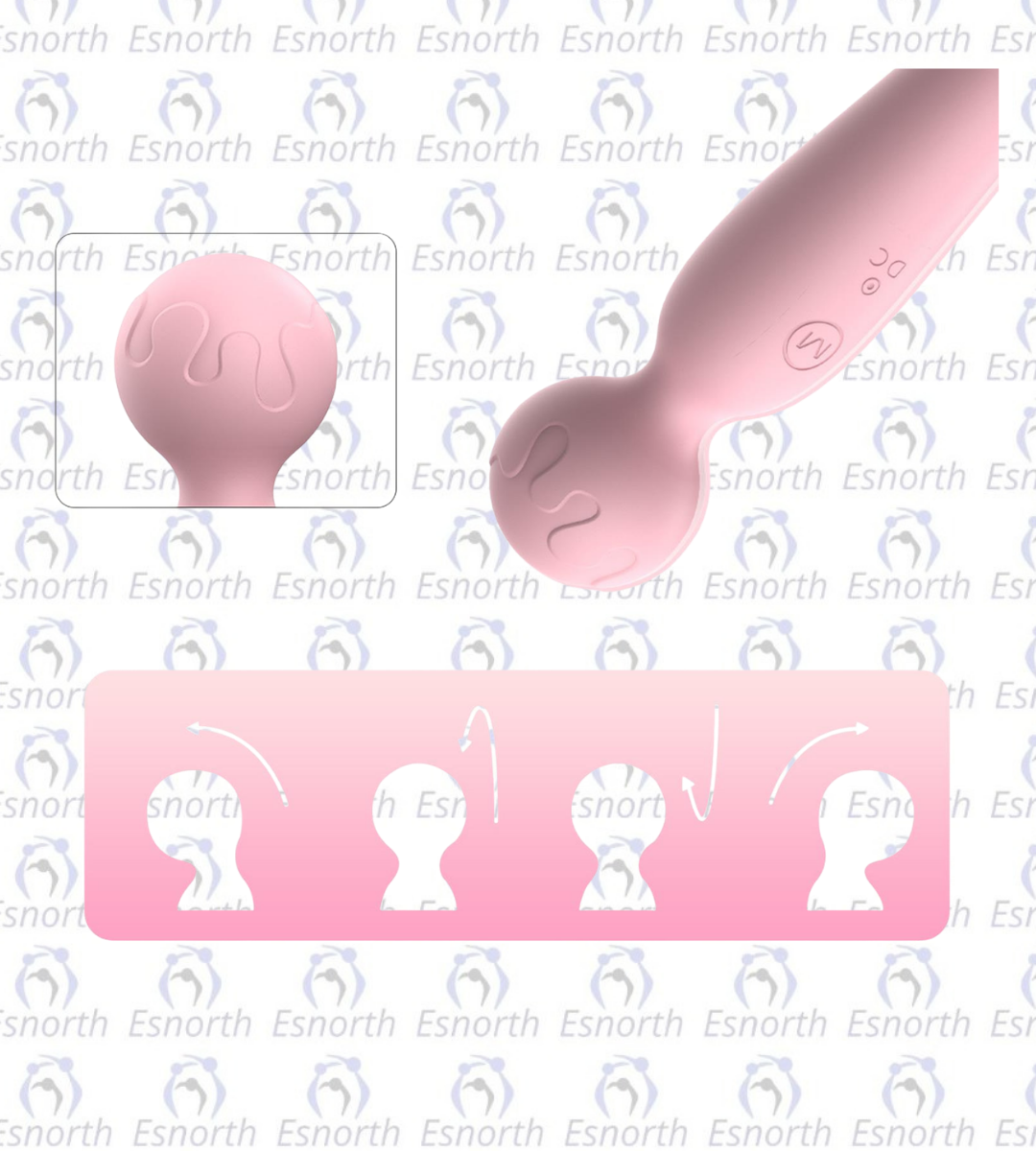 10 Farklı Titreşim Özellikli Modern Vibratör Pembe - Masaj Vibratörler detay görseli 3