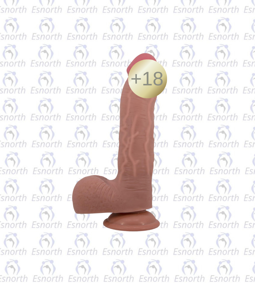 Pretty Love Emeka Sliding Skin Vakumlu Realistik Dildo 23.4 cm - Realistik Penisler görseli