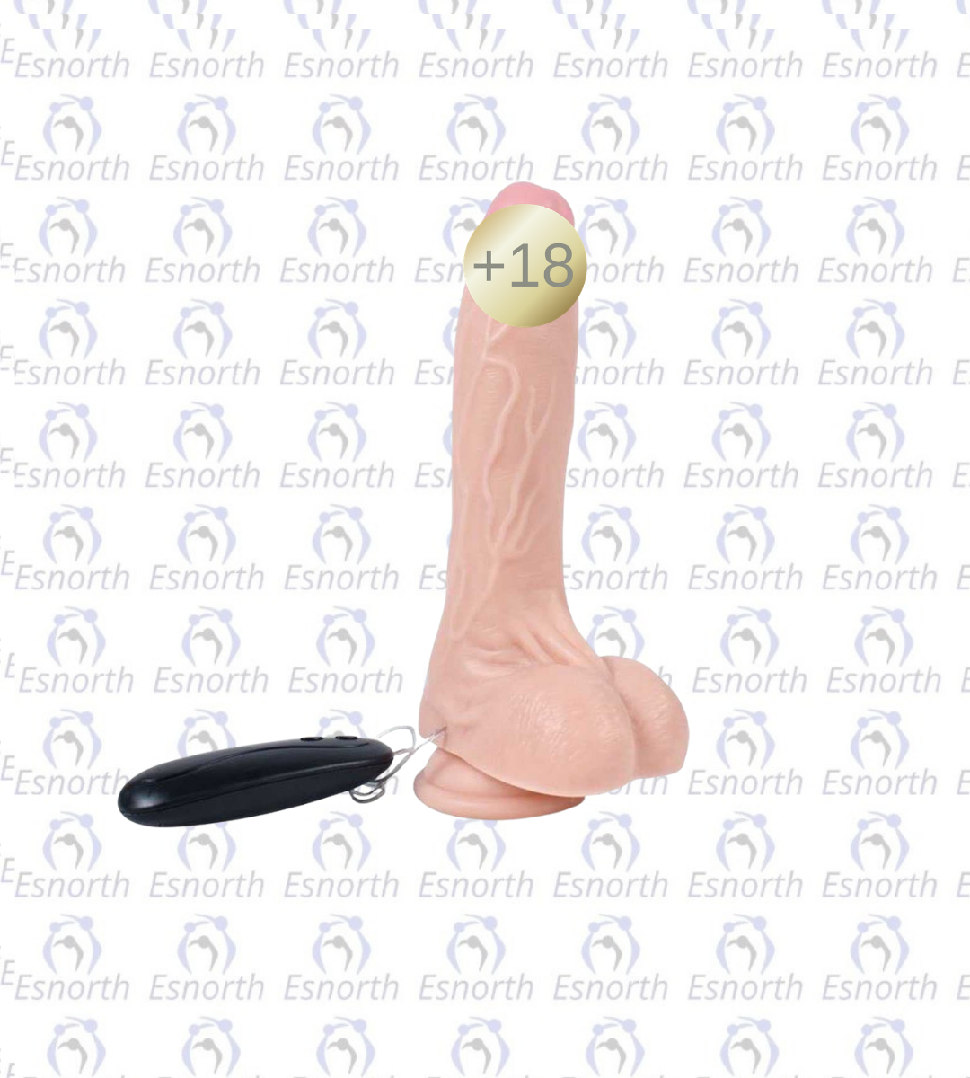 20.5 cm Titreşimli Dildo Vibratör - Titreşimli Penisler görseli