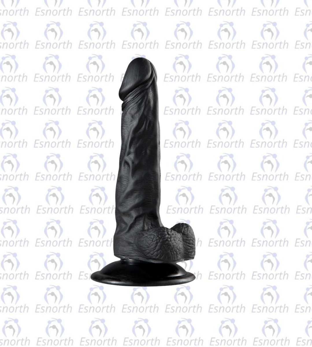 19.5 cm Realistik Vantuzlu Dildo - Zenci Penisler detay görseli 2