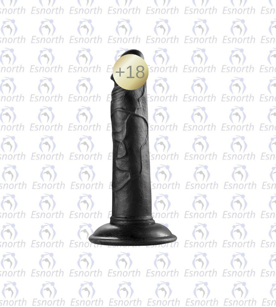 19 cm Realistik Vantuzlu Dildo Penis - Zenci Penisler ürün görseli