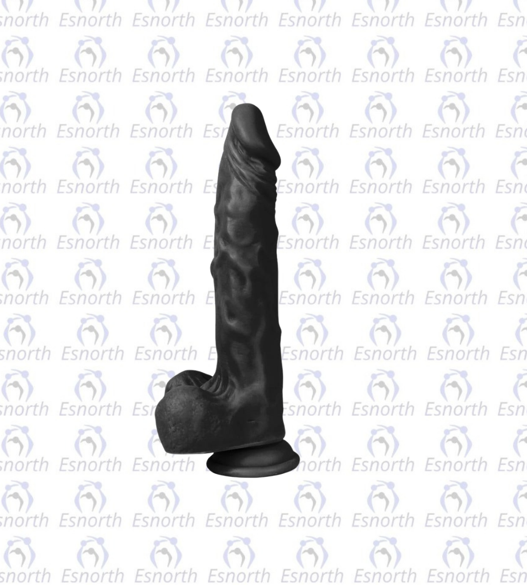 21 cm Gerçekçi Silikon Vantuzlu Dildo - Zenci Penisler detay görseli 2