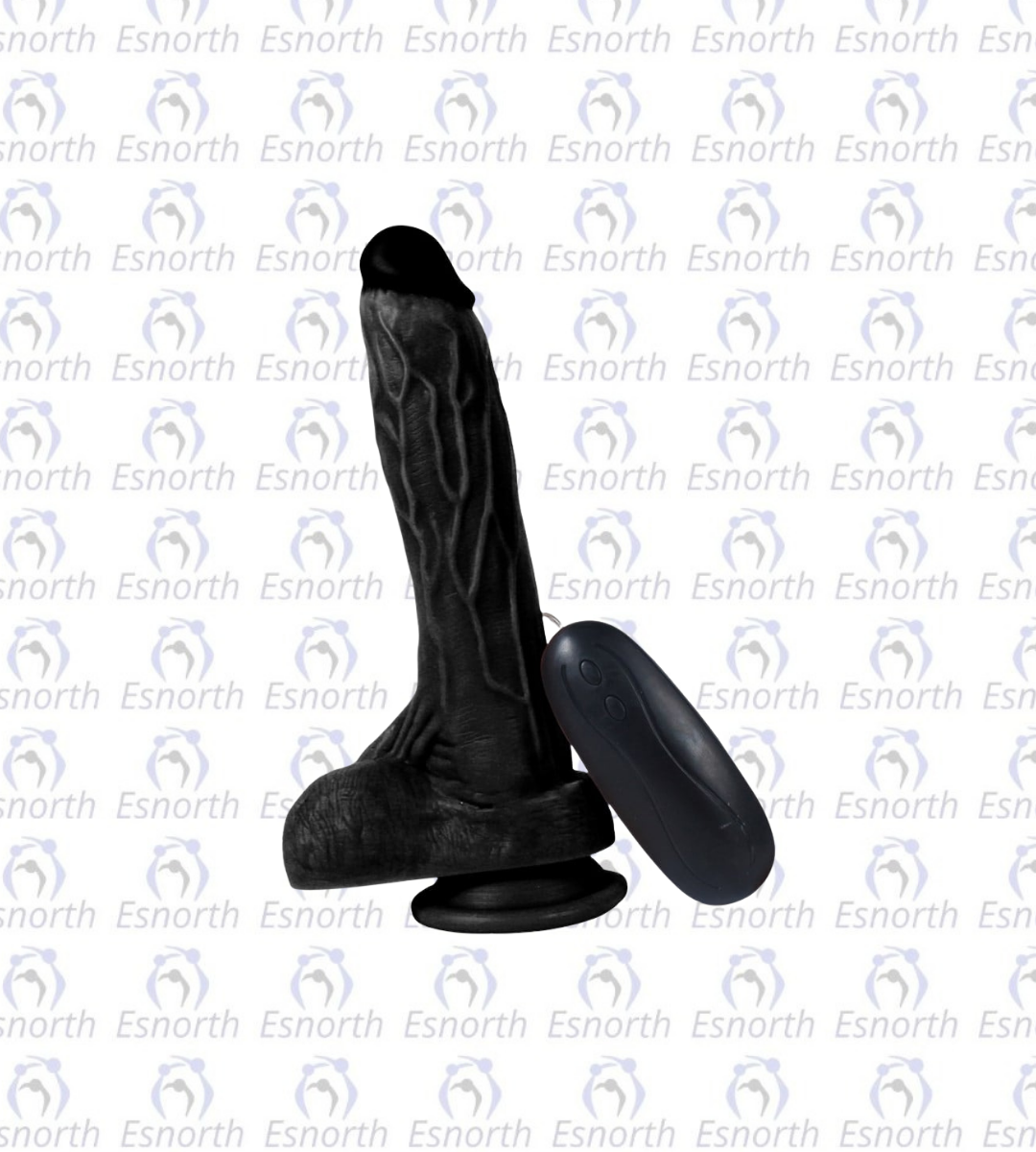 20,5 cm Titreşimli Gerçekçi Silikon Vantuzlu Zenci Penis - Zenci Penisler detay görseli 2