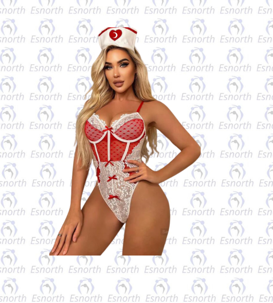 Fantezi Babydoll Hemşire Kostümü – Çekici ve Şık Tasarım - Kadın Fantezi Kostüm detay görseli 2