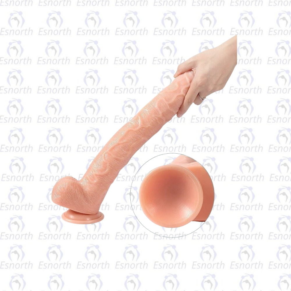 43 cm Realistik Penis Gerçekçi Damarlı Dev Dildo - Hoare - Büyük Boy Penisler detay görseli 3