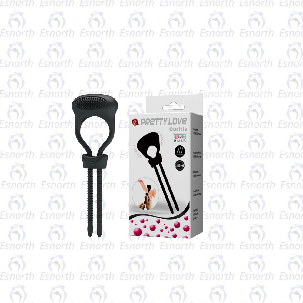 Baile Pretty Love Titreşimli Silikon Ayarlanabilir Penis Halkası - Penis Halkası görseli