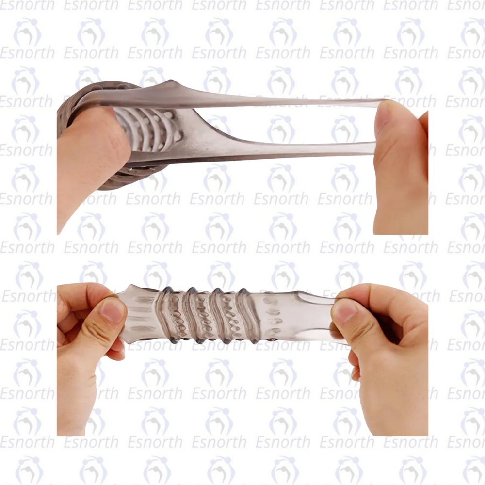 Tırtıklı Penis Kılıfı Şeffaf - Penis Kılıfı detay görseli 2