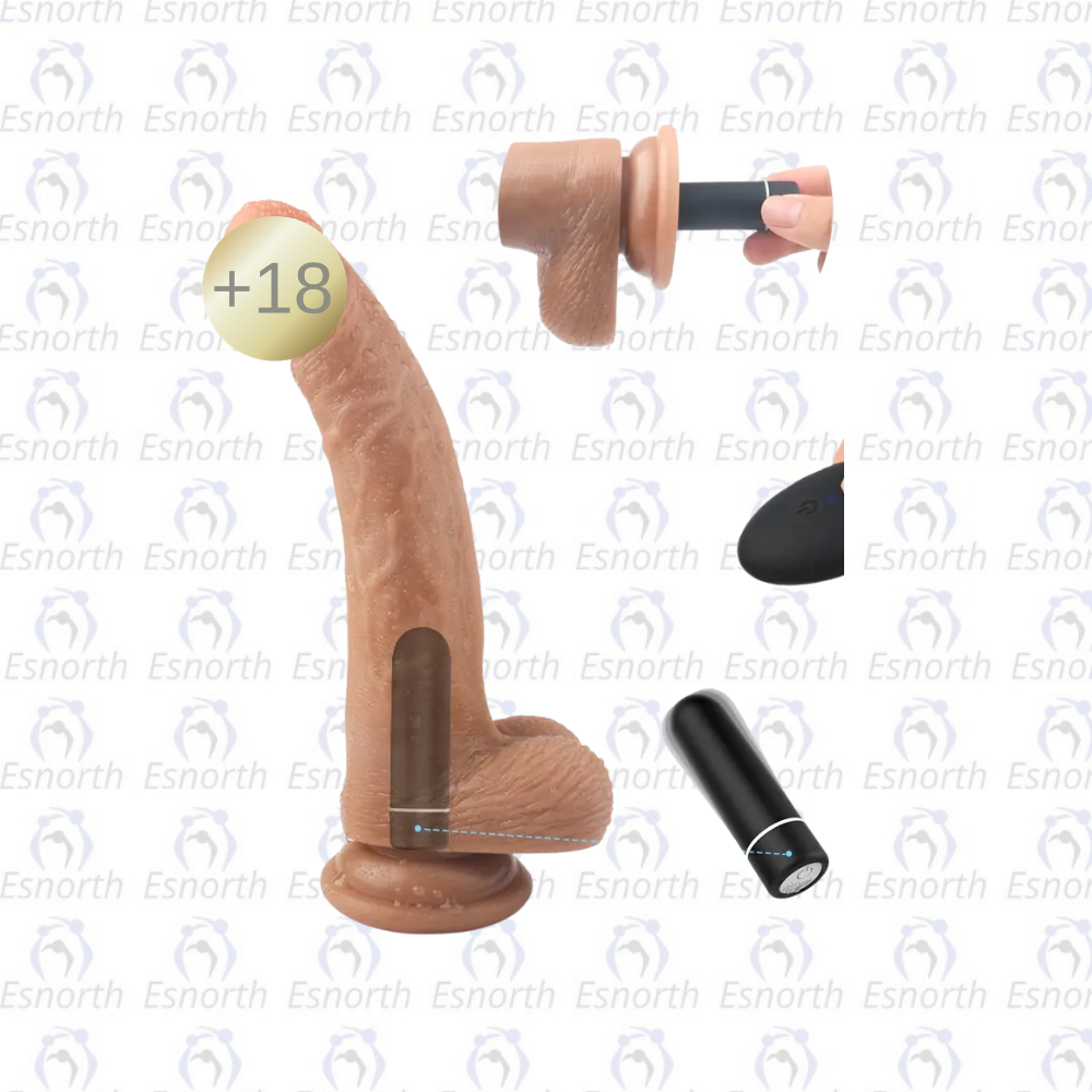 20 Cm Şarjlı Uzaktan Kumandalı Vibratör - Titreşimli Penisler görseli