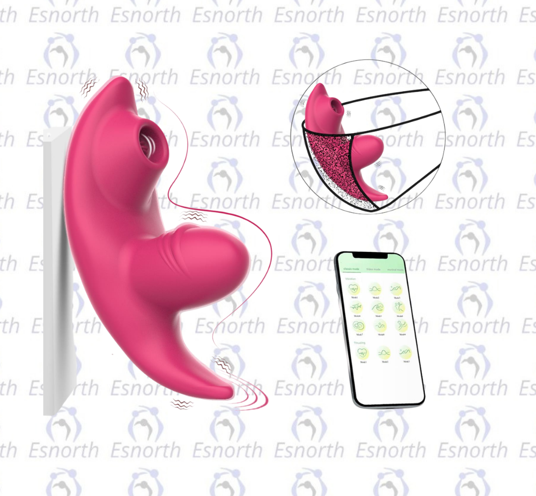 Akıllı Telefon Uyumlu Manyetik Şarjlı Çift Motorlu Vibratör Rose - Telefon Kontrollü Vibratörler görseli