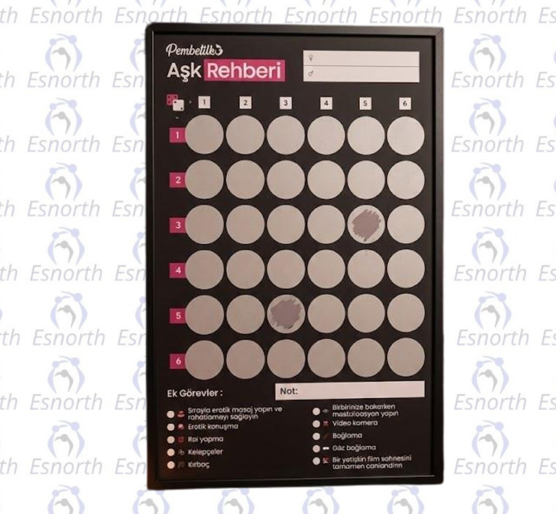 Aşk Rehberi Çift Oyunu Kazımalı Romantik Görev Posteri - Erotik Şakalar detay görseli 2