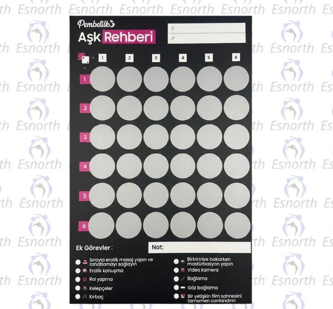 Aşk Rehberi Çift Oyunu Kazımalı Romantik Görev Posteri - Erotik Şakalar detay görseli 3