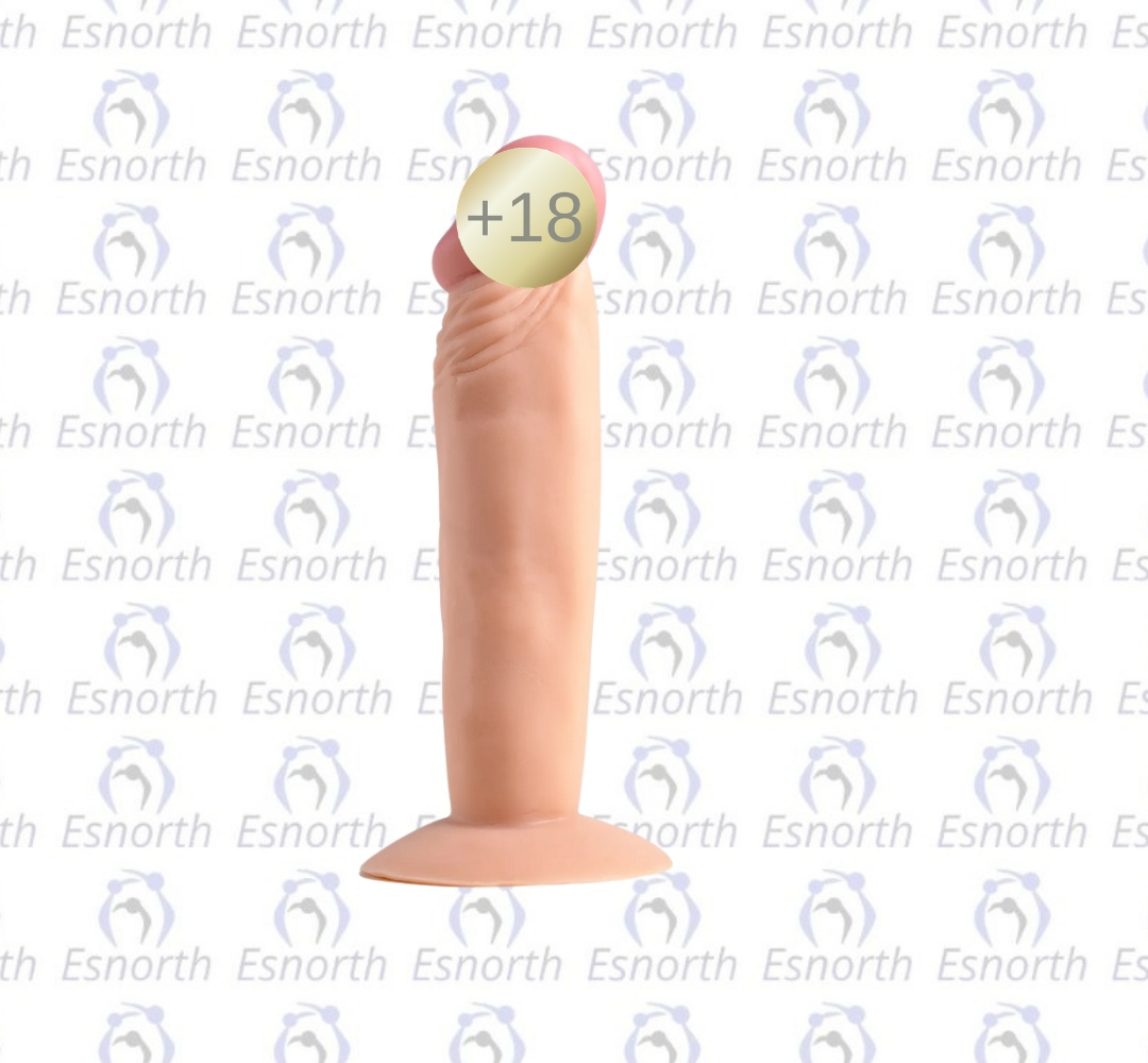 17 Cm Realistik Vantuzlu Silikon Dildo - Realistik Penisler görseli