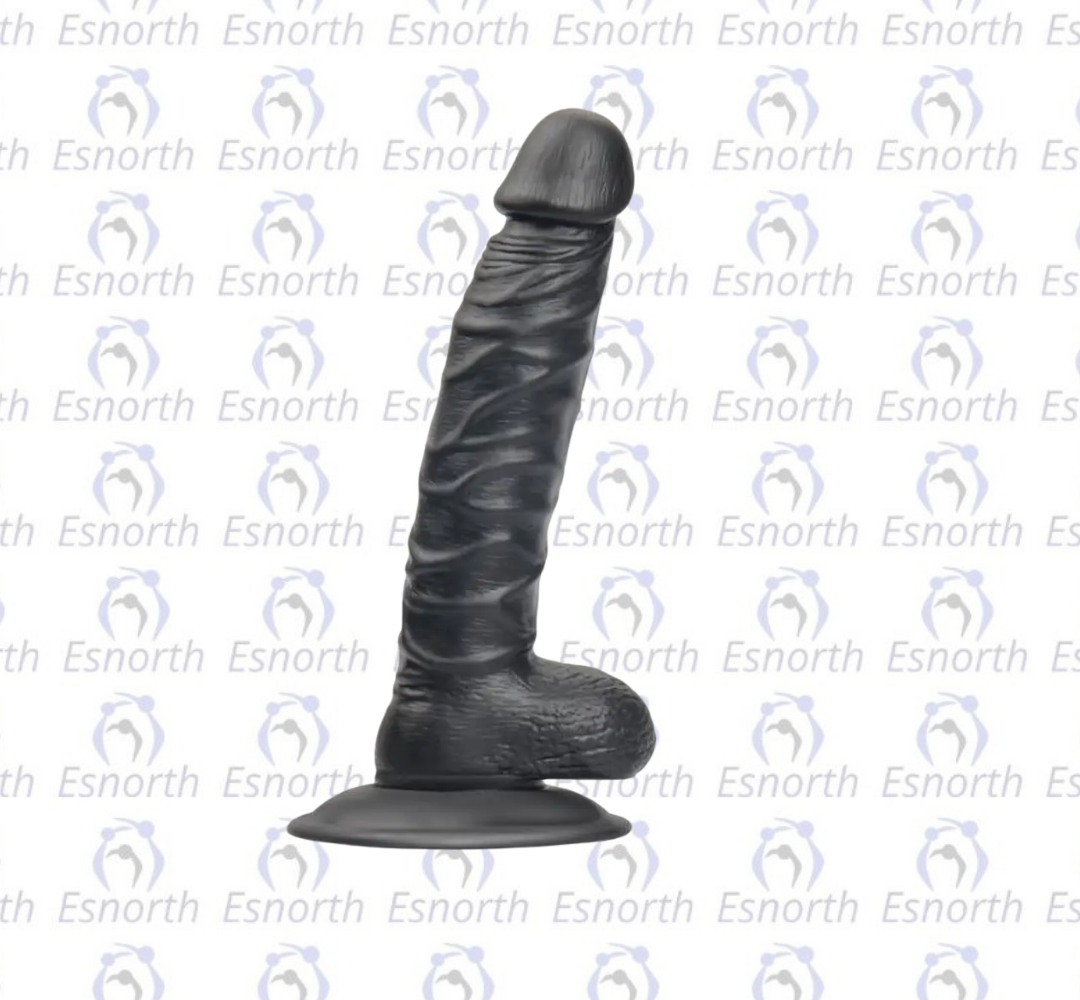 20 CM Siyah Realistik Vantuzlu Dildo - Zenci Penisler detay görseli 2