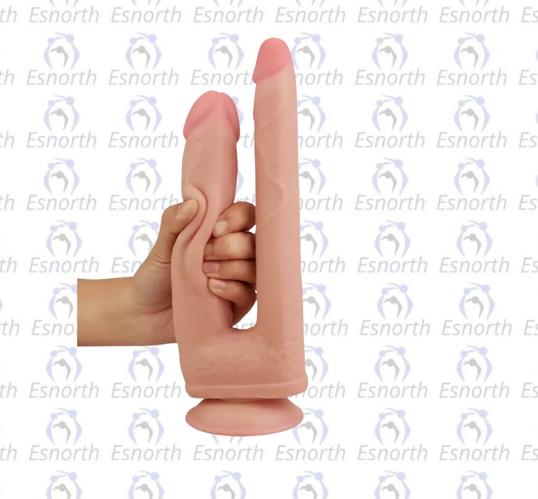 25 CM Gerçekçi Çatal Dildo - Çatal Dildolar detay görseli 2