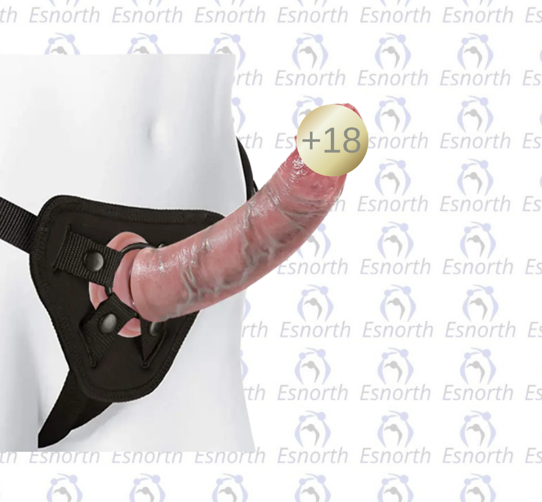 Gerçek Ten Dokusunda 22 Cm Belden Bağlamalı Dildo - Belden Bağlamalı Penisler görseli